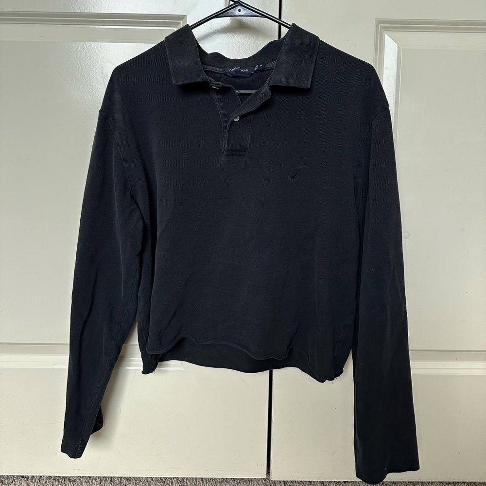 Cropped black long sleeve